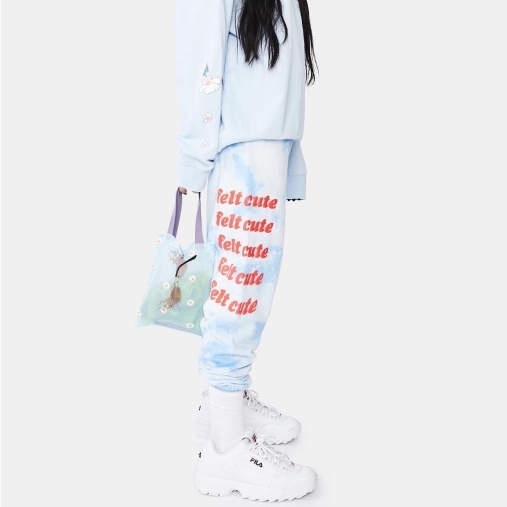 Blue Floral Joggers - Picture 3 of 12